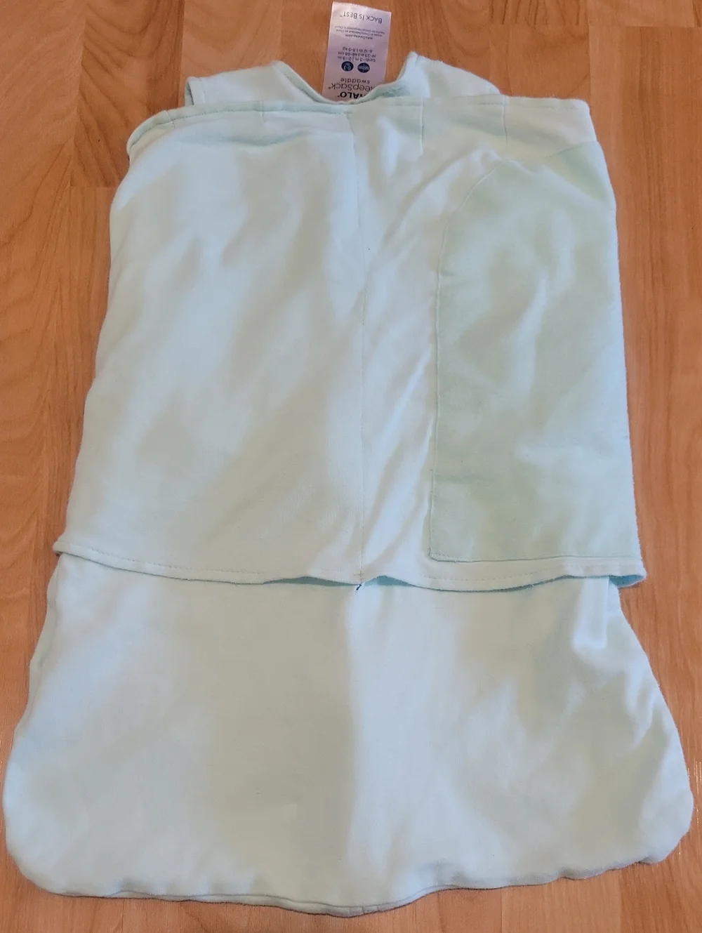 HALO Sleepsack Swaddle 100% Cotton Mint Size Newborn 0-3 Months